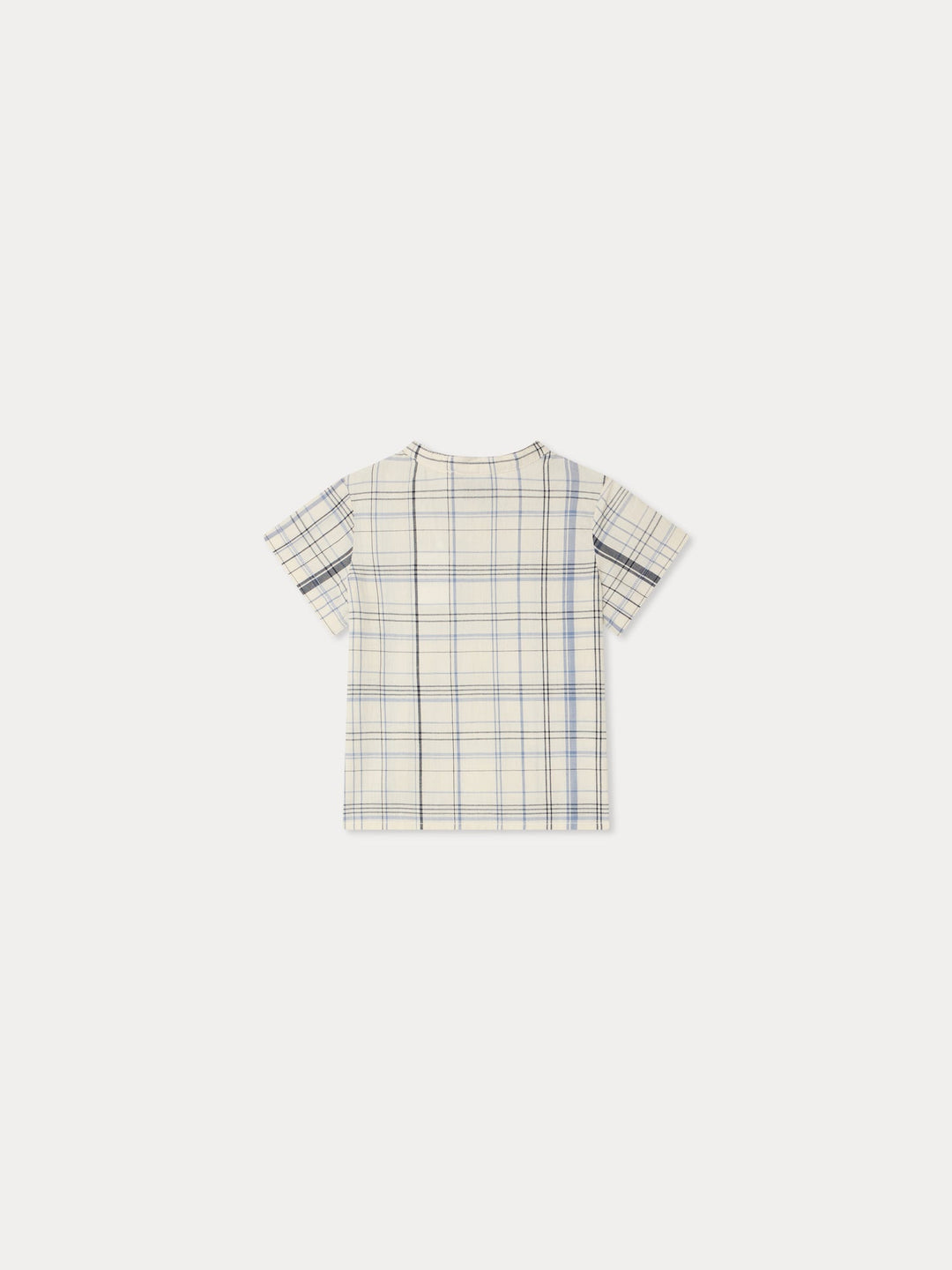 Blue and White Plaid Shirt - CA Bleu 315 - Posh New York