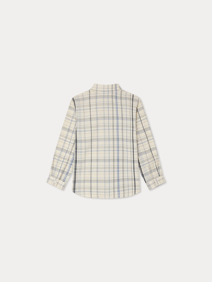 Blue and White Plaid Shirt - Ca Bleu 315 - Posh New York