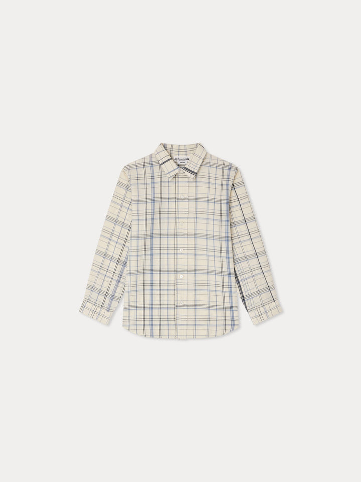 Blue and White Plaid Shirt - Ca Bleu 315 - Posh New York