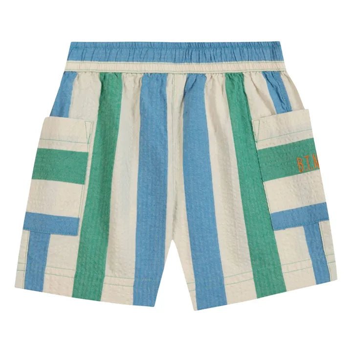 Blue & Green Shorts - Rayures Coco - Posh New York