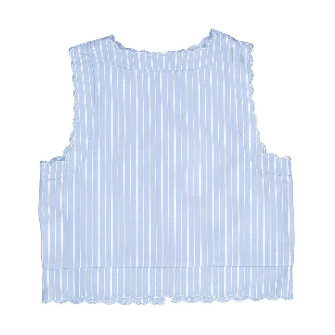 Blue Pinstriped Top - Stripe - Posh New York