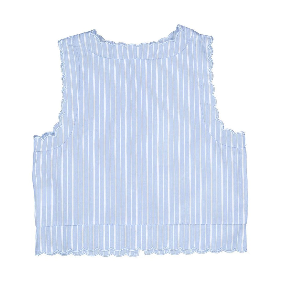 Blue Pinstriped Top - Stripe - Posh New York