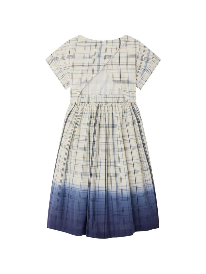 Blue Plaid Dress - CA Bleu 315 - Posh New York