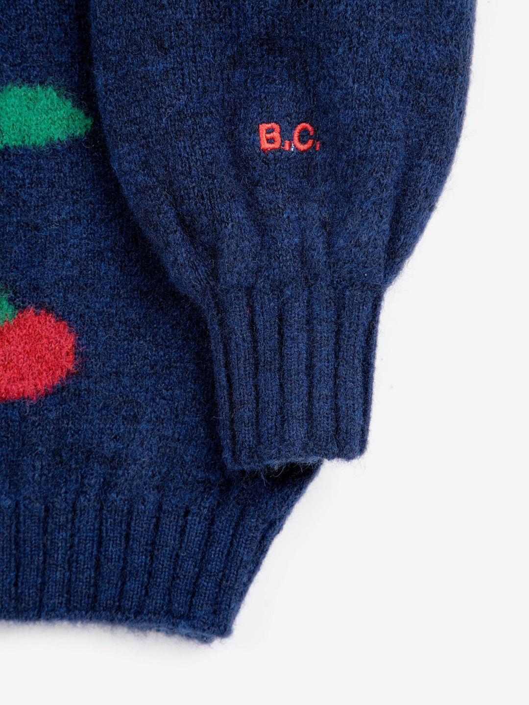 Bobo Cherry All Over Turtleneck Jumper - Navy Blue - Posh New York