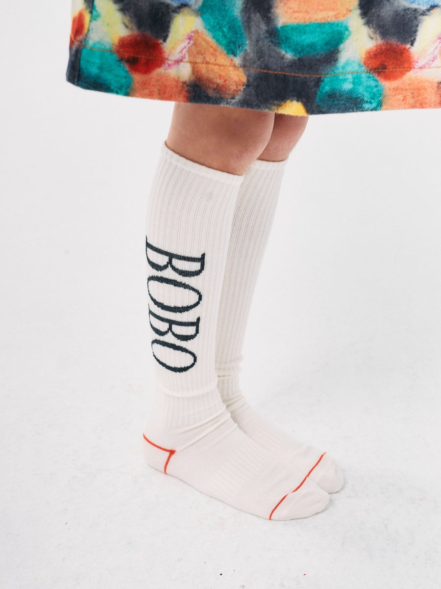 Bobo Choses Extra Long Socks - White - Posh New York