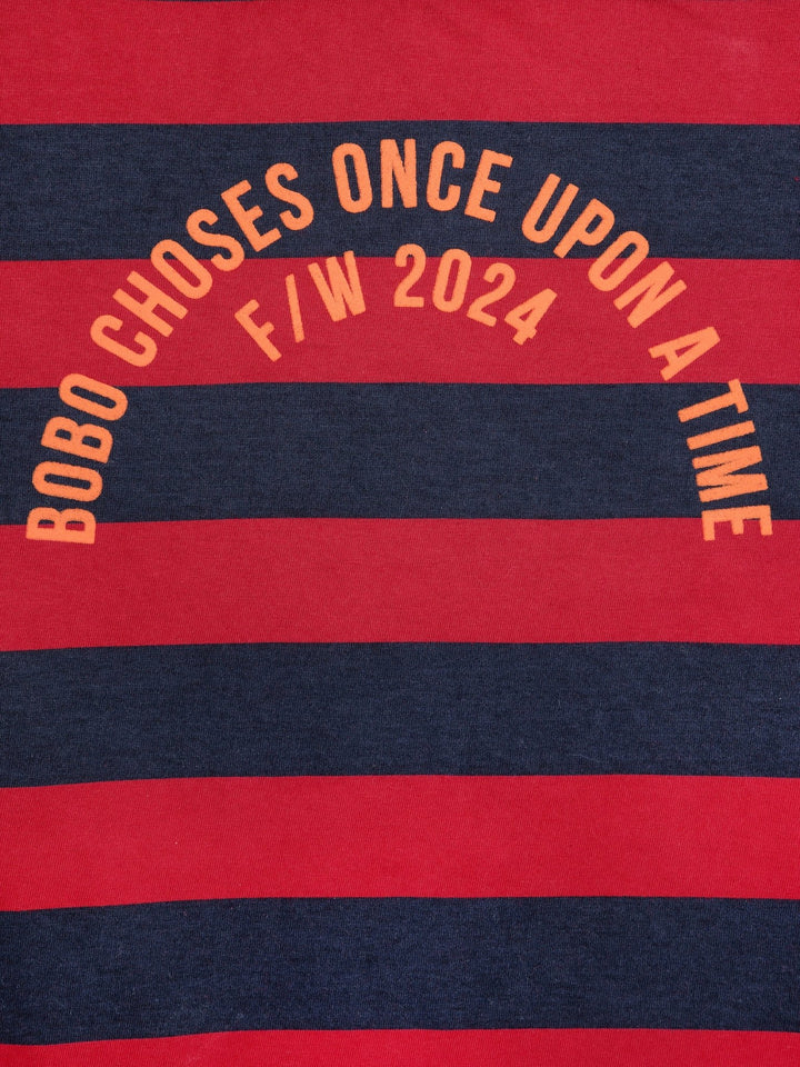 Bobo Circle Stripes T - Shirt - Red - Posh New York