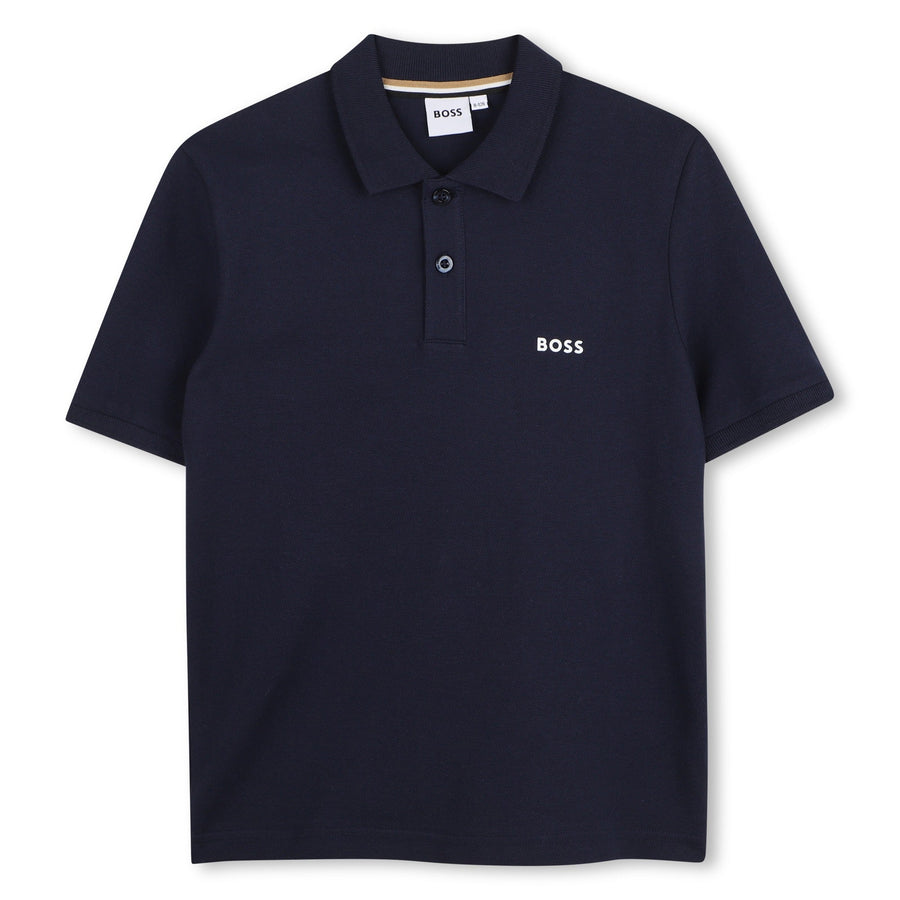 Boss Print On Back Bottom - 849 Navy - Posh New York