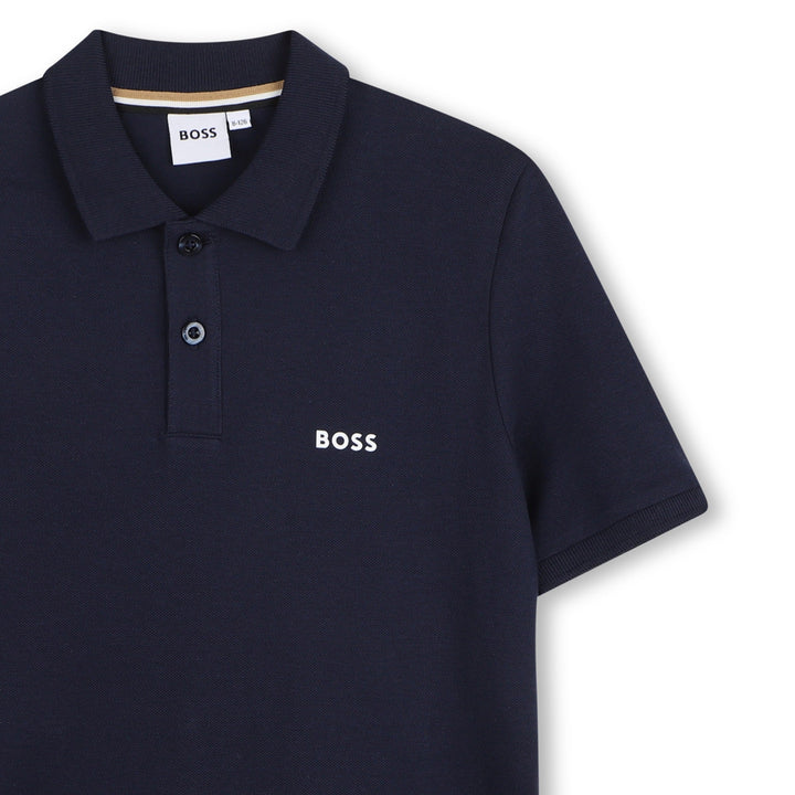 Boss Print On Back Bottom - 849 Navy - Posh New York