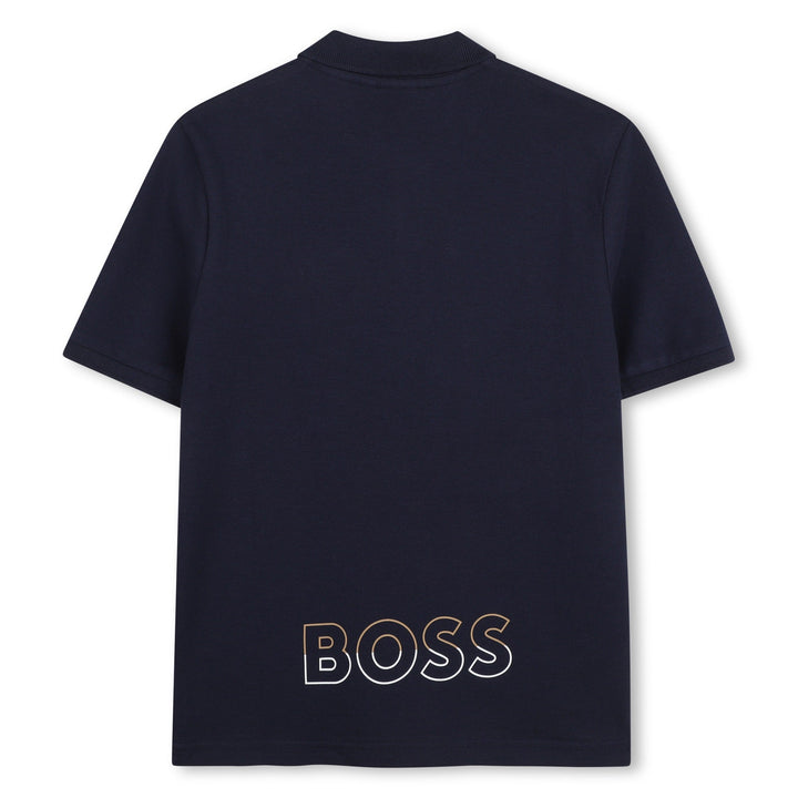 Boss Print On Back Bottom - 849 Navy - Posh New York