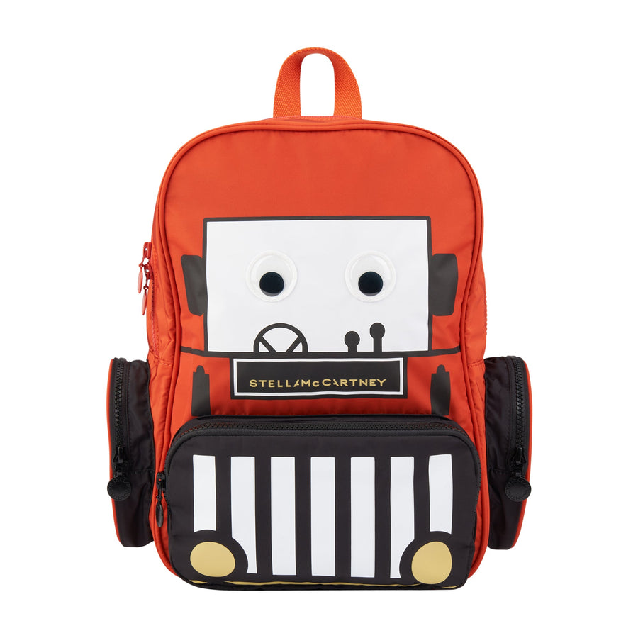 BOY BACKPACK WITH GOOGLY EYES - Red - Posh New York