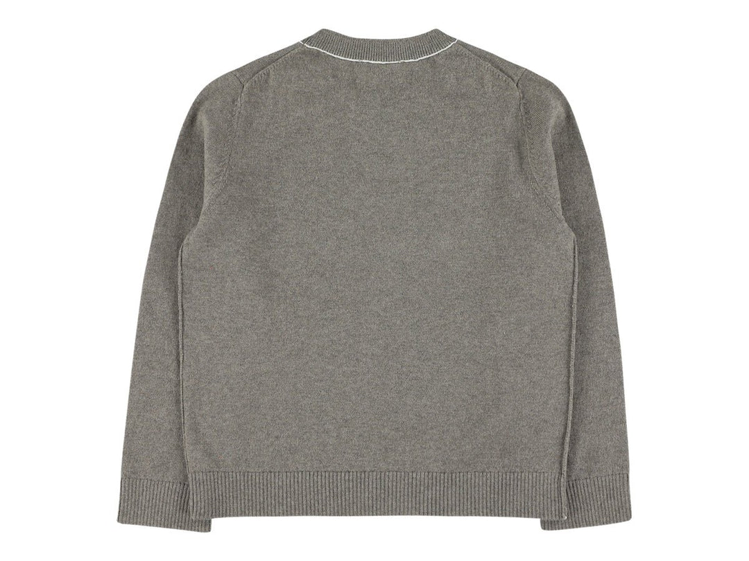 Boys Cardigan - Canvas Grey - Posh New York