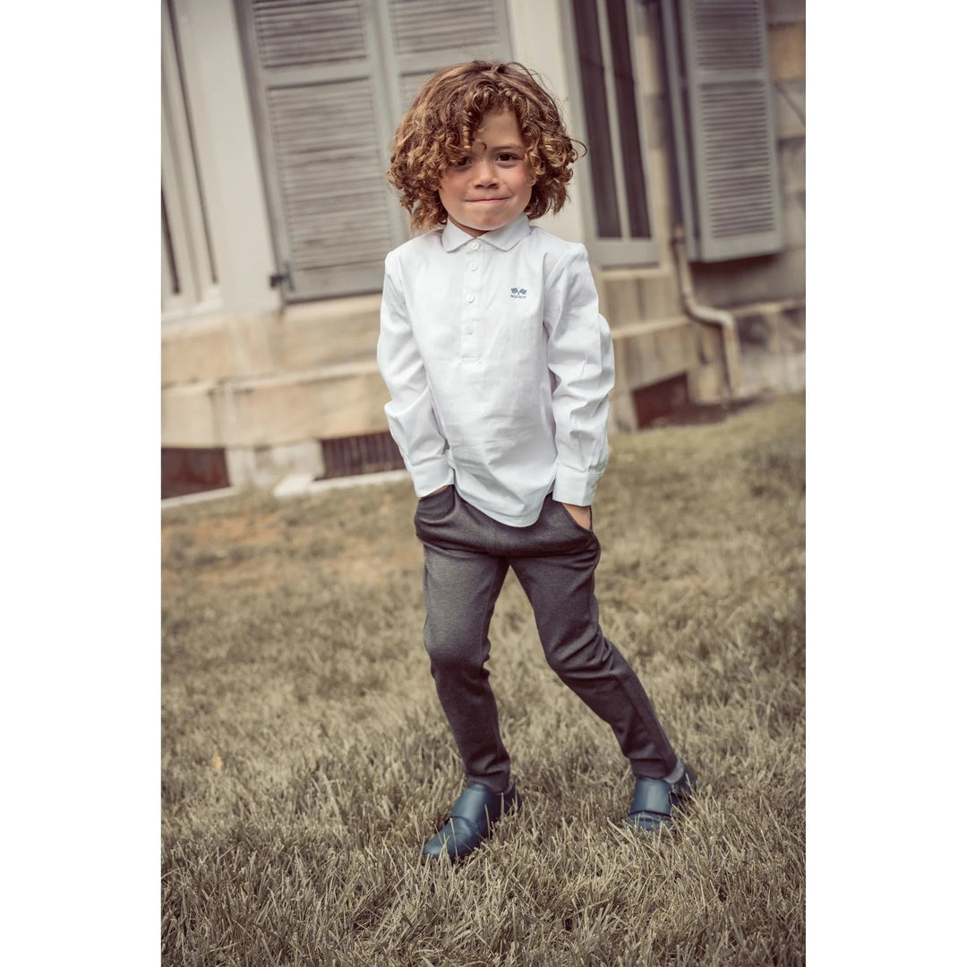 Boys White Shirt - White - Posh New York