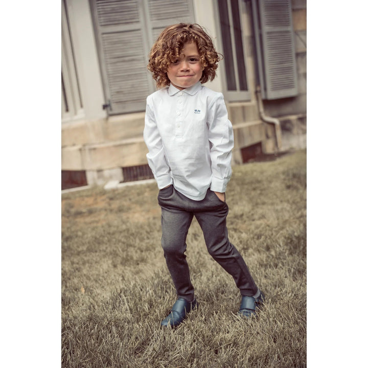 Boys White Shirt - White - Posh New York