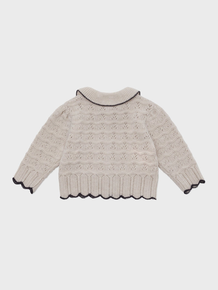 Bretta Knit Cardigan - Light Beige - Posh New York