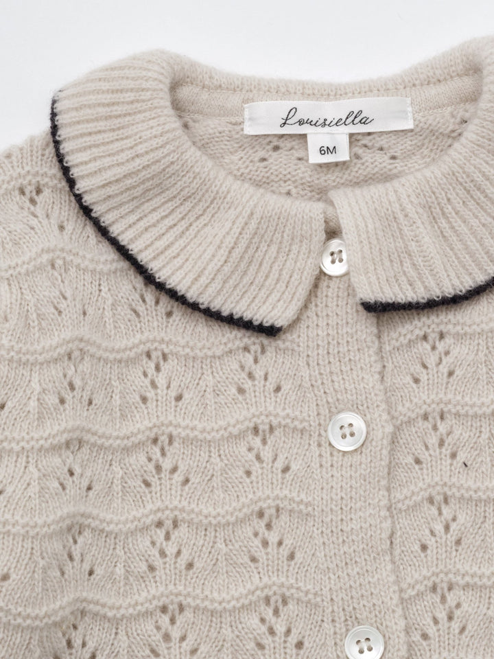 Bretta Knit Cardigan - Light Beige - Posh New York