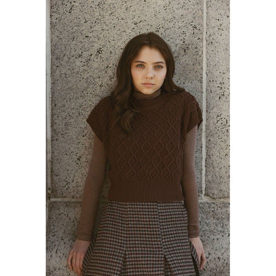 Brown Solid Turtleneck - Brown - Posh New York