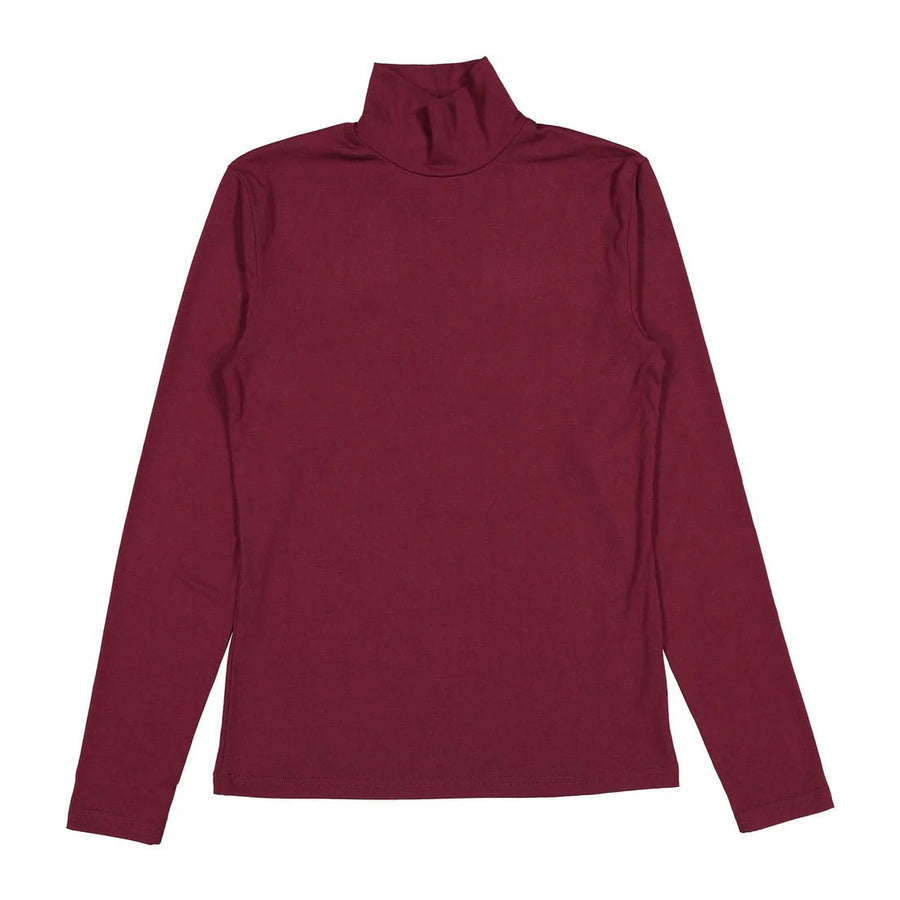 Burgundy Solid Turteneck - Burgundy - Posh New York