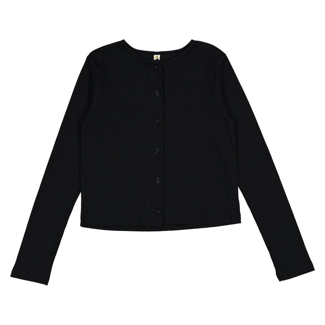 Button Down Cardigan - Black - Posh New York