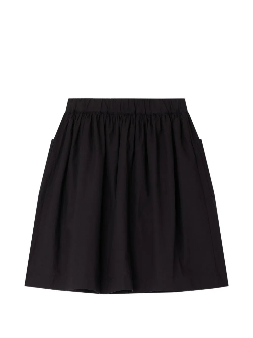 Button Skirt With Heart Pockets - Faux Noir 199A - Posh New York