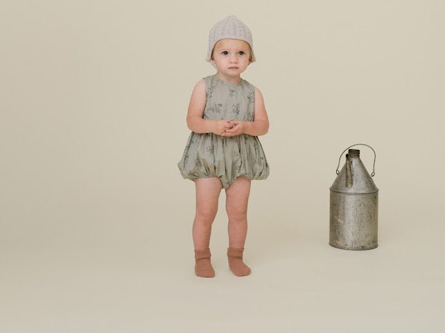 Camille Newborn Romper - Khaki - Posh New York