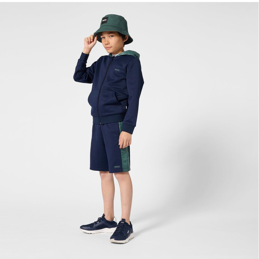 Cardigan With Boss Logo On Chest - 849 Navy - Posh New York