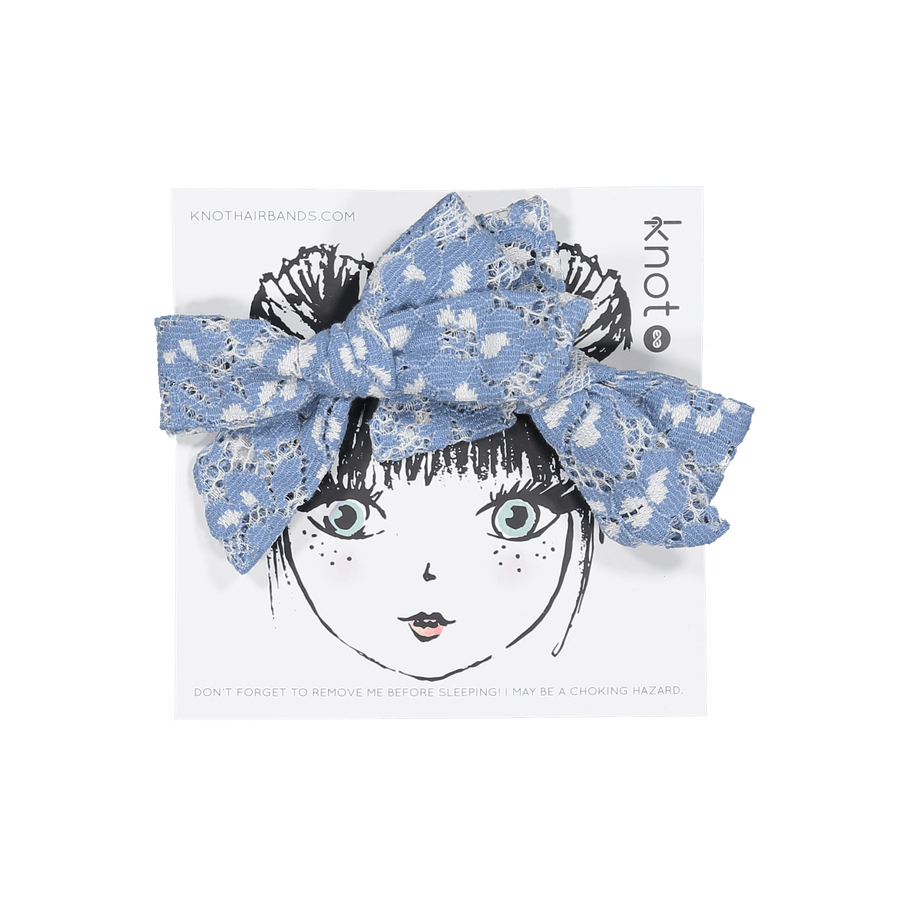Chantilly Bow Set - Blue - Posh New York