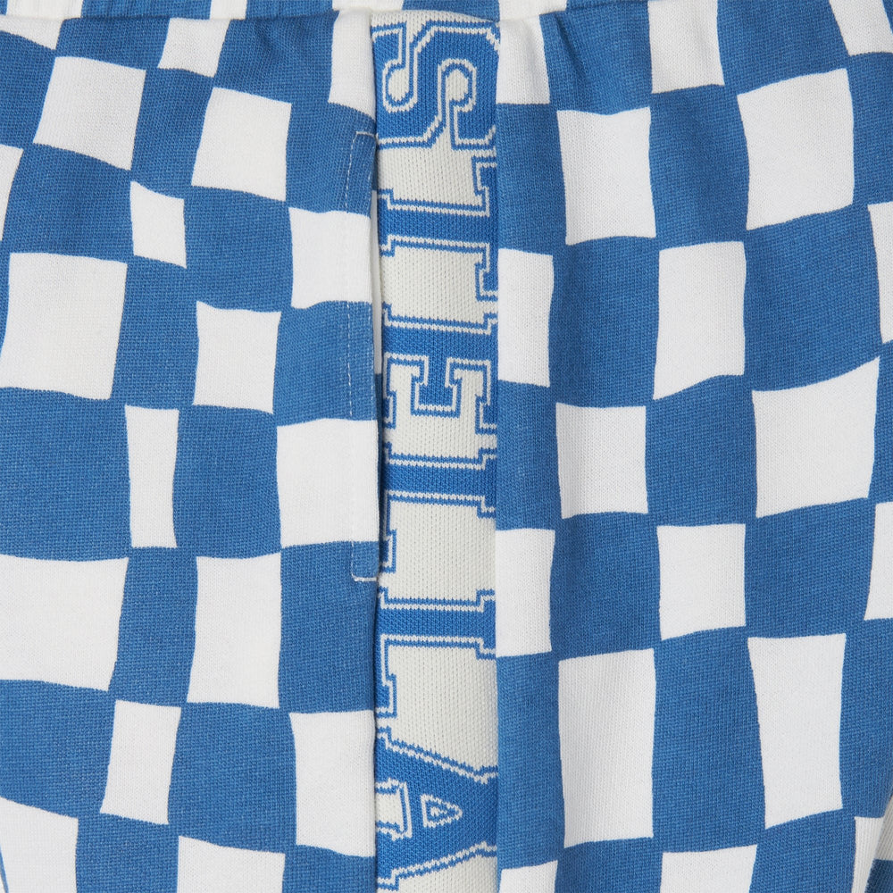 Checkboard Shorts - Ice White Blue - Posh New York