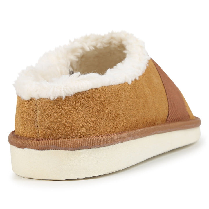 Chloe Fur Slippers - Stone - Posh New York