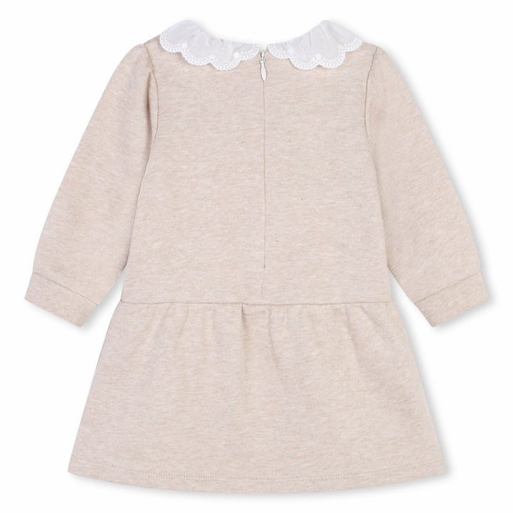 Collared Sweatshirt Dress - Beige Marl - Posh New York