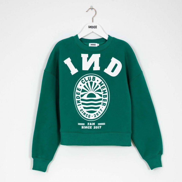 College Sweater - Emerald Green - Posh New York