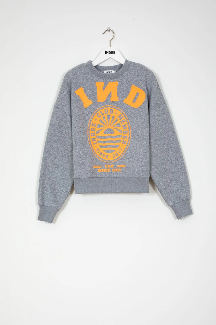 College Sweater - Grey Melange - Posh New York