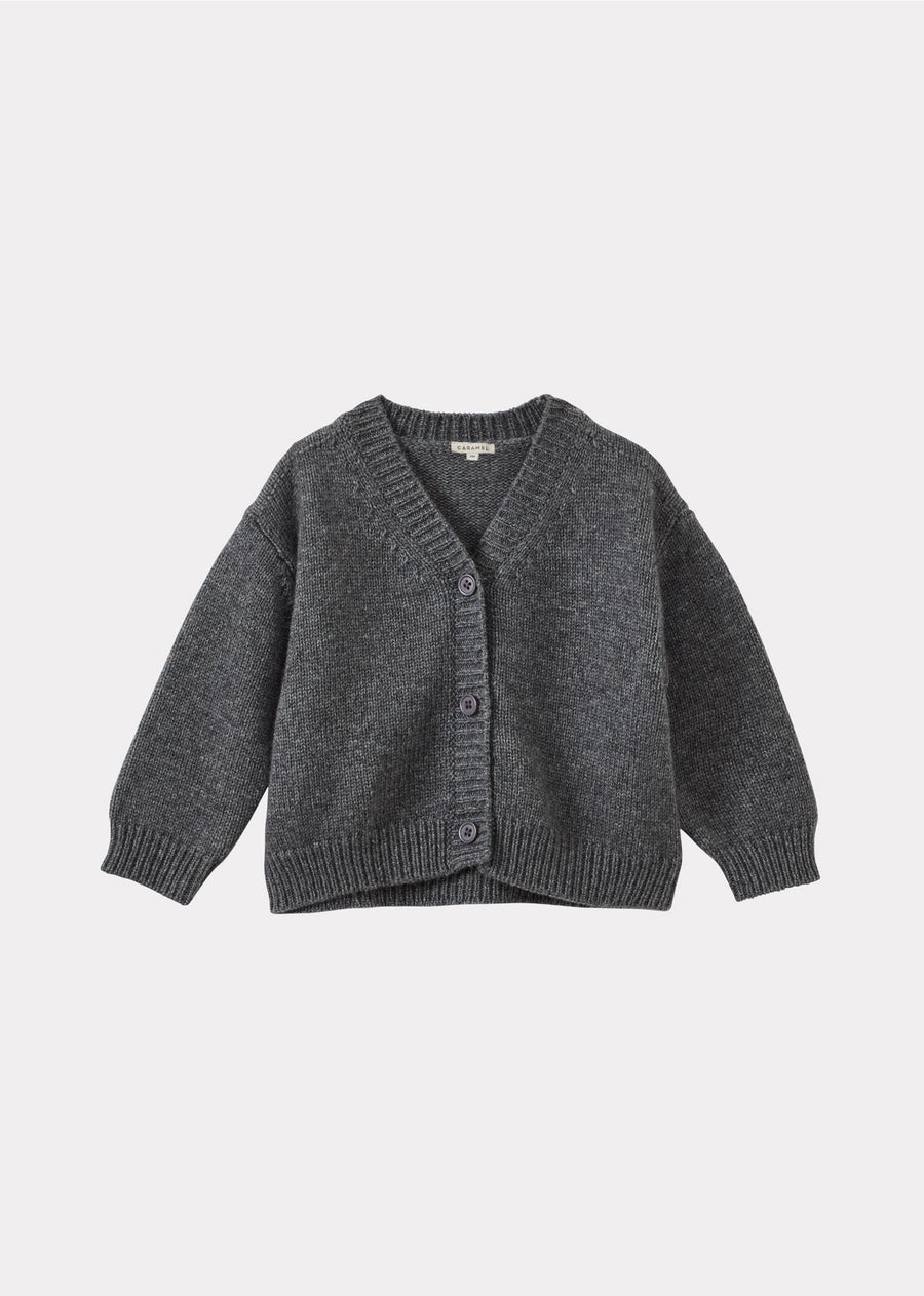 Copper Baby Cardigan - Dark Grey - Posh New York