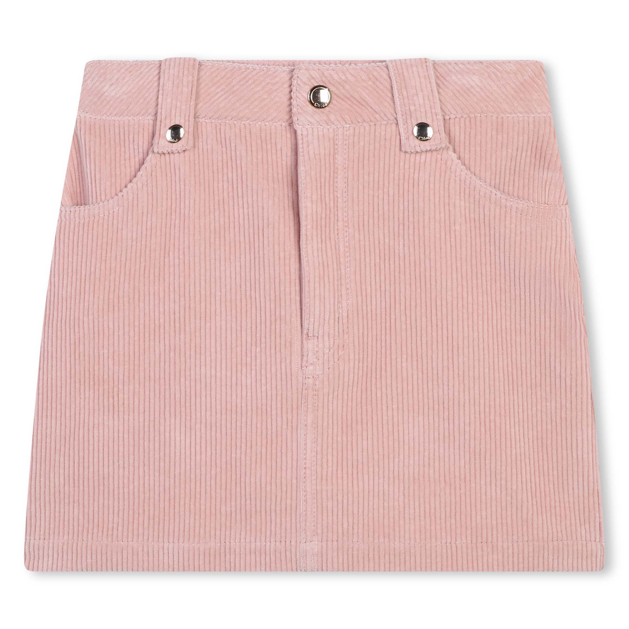 Corduroy mini skirt pink best sale