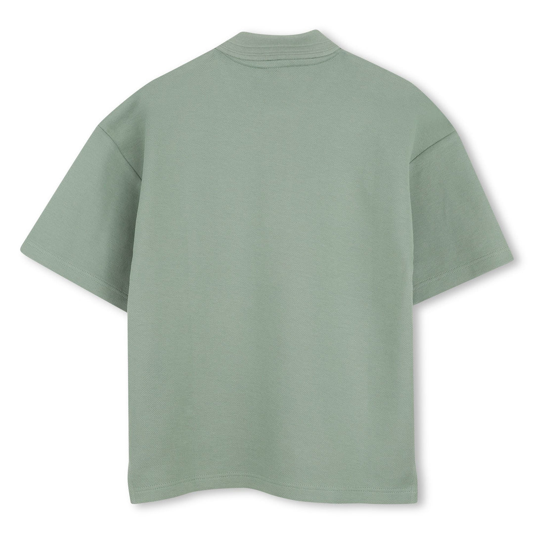 Cotton Piqu Polo Shirt - 64U Green Bay - Posh New York