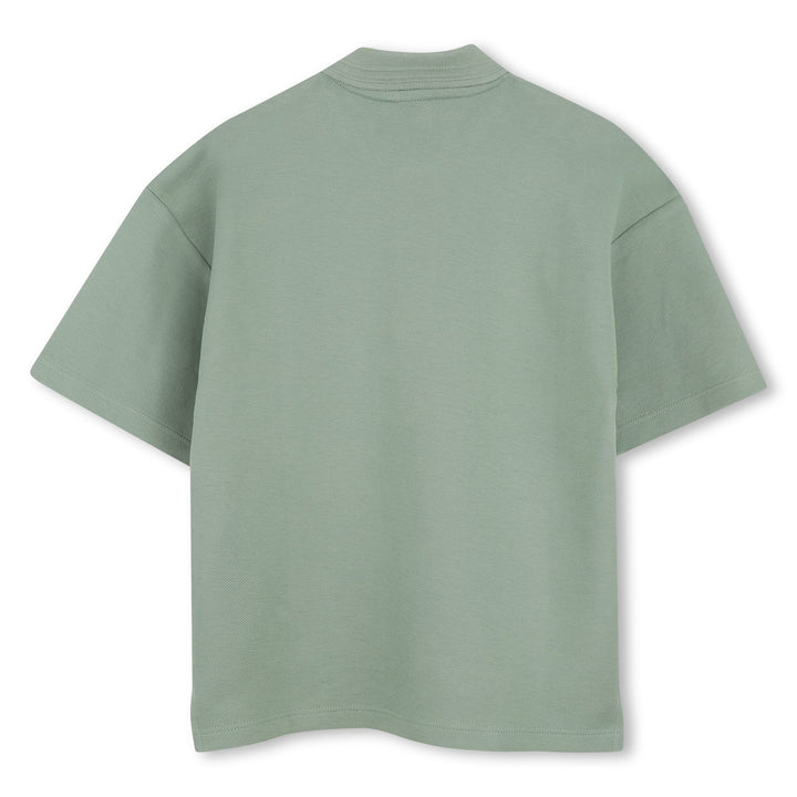 Cotton Piqu Polo Shirt - 64U Green Bay - Posh New York