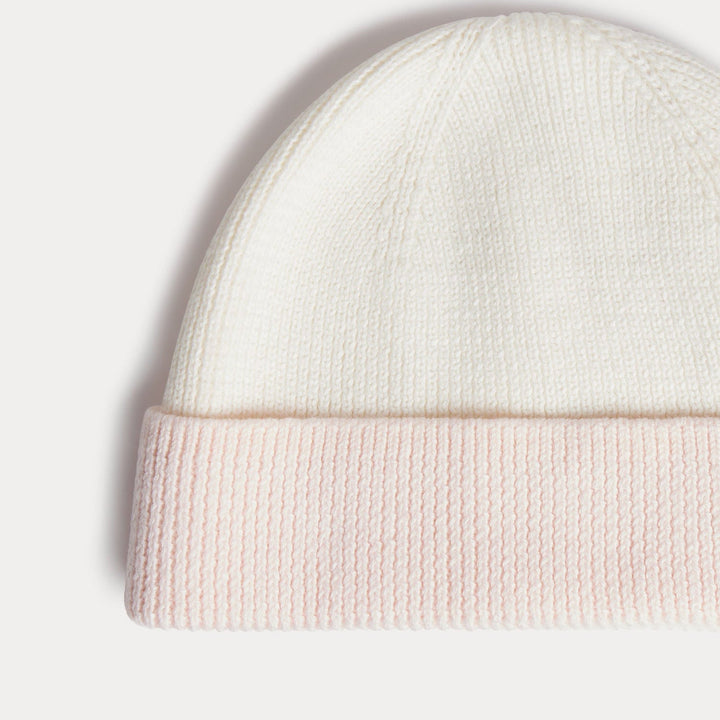 Cream and Pink Bonnet - RA Blanc Lait 202 - Posh New York