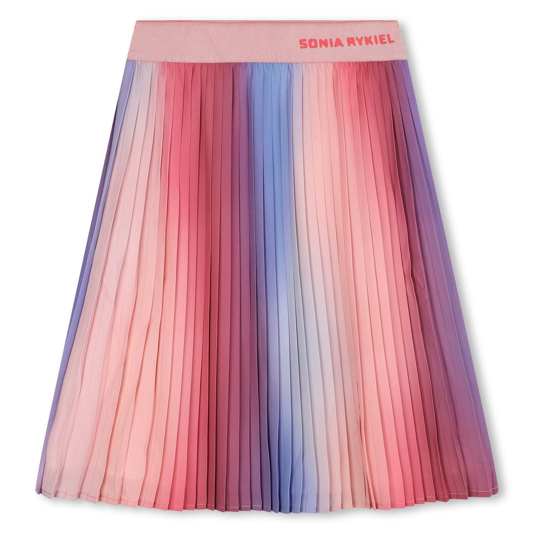 Crepe Pleated Skirt - Multi - Posh New York