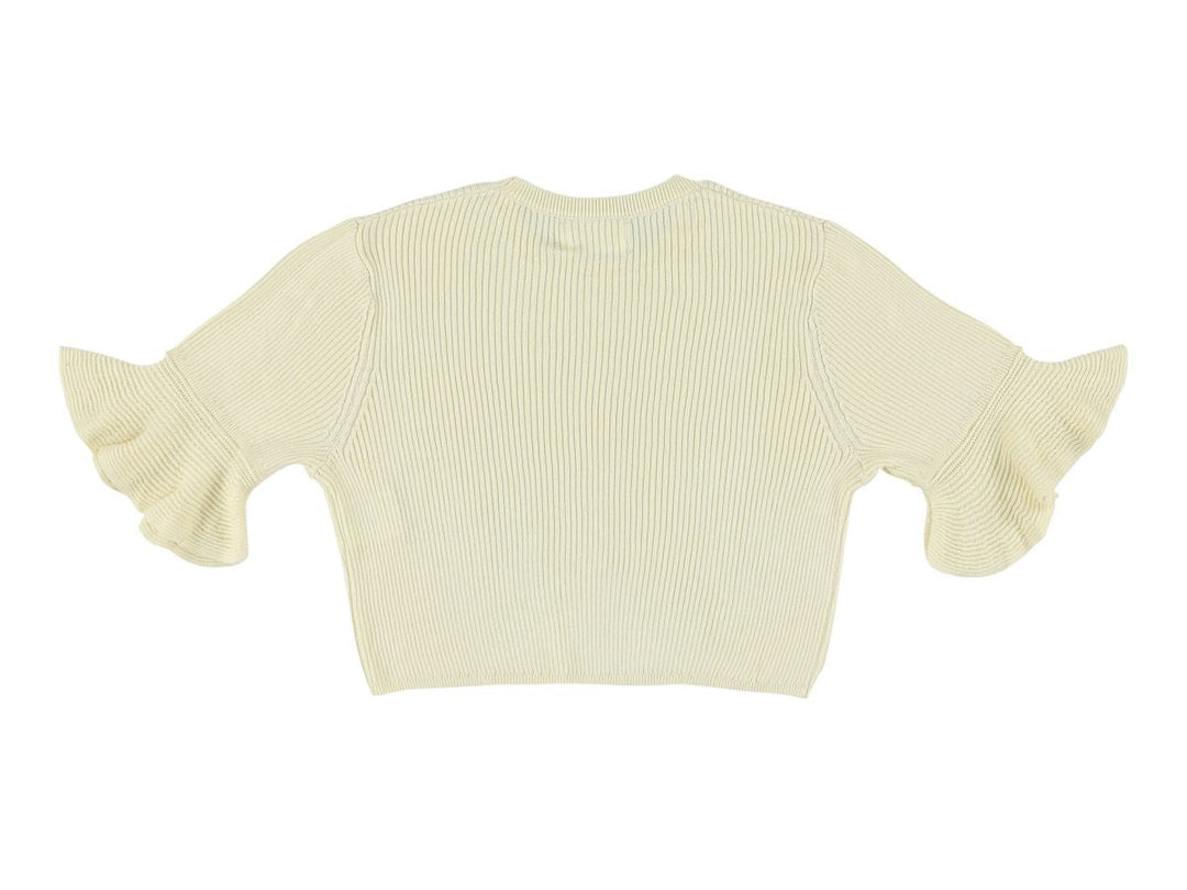 Crop Fit Sweater - Cream - Posh New York