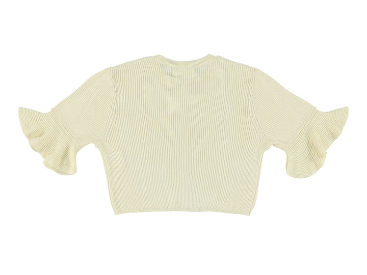 Crop Fit Sweater - Cream - Posh New York