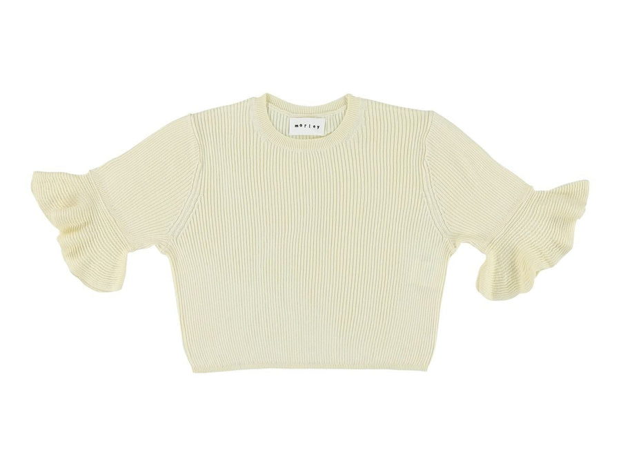 Crop Fit Sweater - Cream - Posh New York