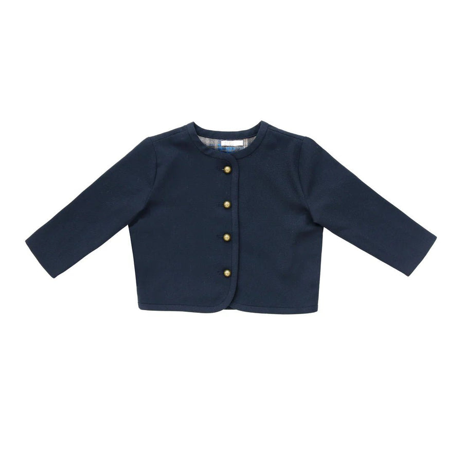 Cropped Blazer - Navy - Posh New York