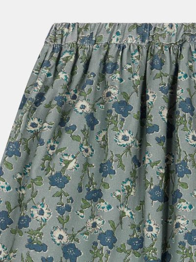 Daisy Skirt - Fl Vert De Gris - Posh New York