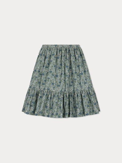 Daisy Skirt - Fl Vert De Gris - Posh New York