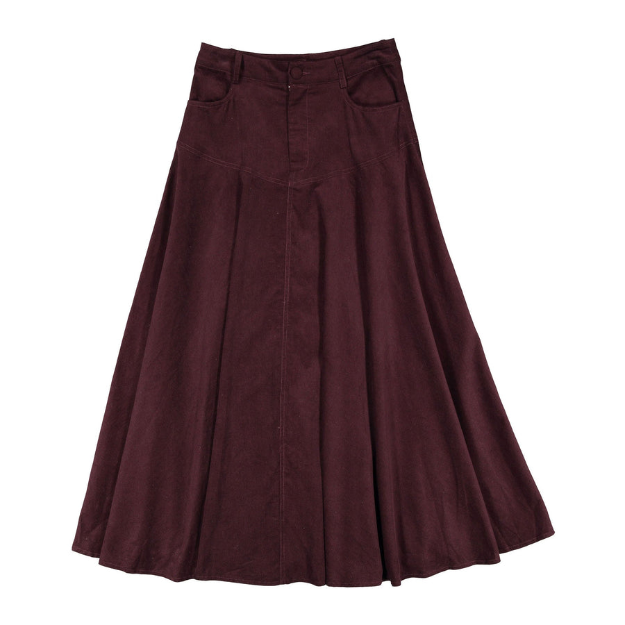 Dark Skirt - Dark Red - Posh New York