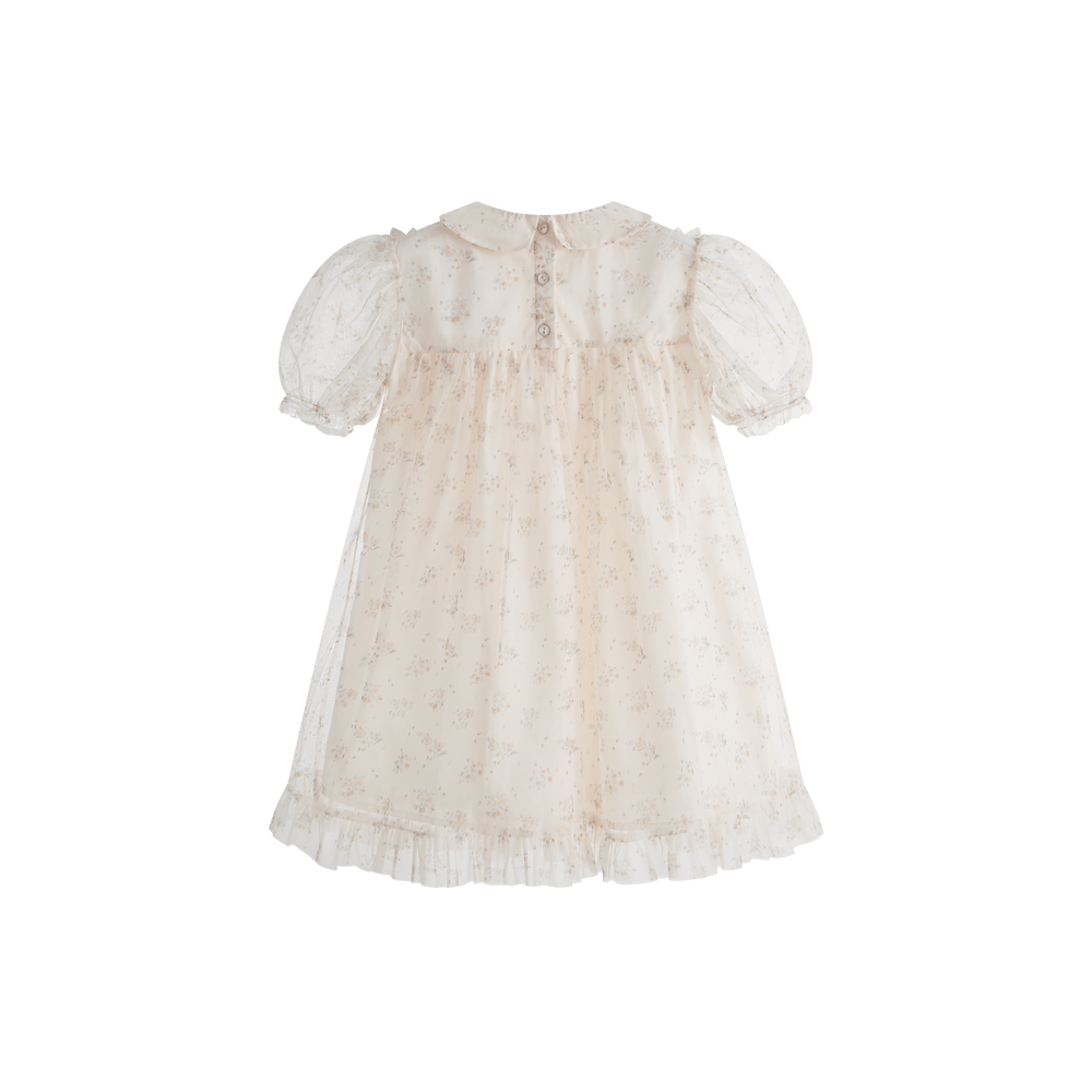Deborah Dress Cream Flower - Cream Flower - Posh New York