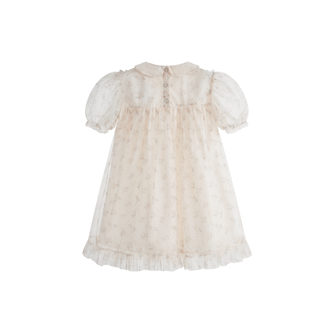 Deborah Dress Cream Flower - Cream Flower - Posh New York