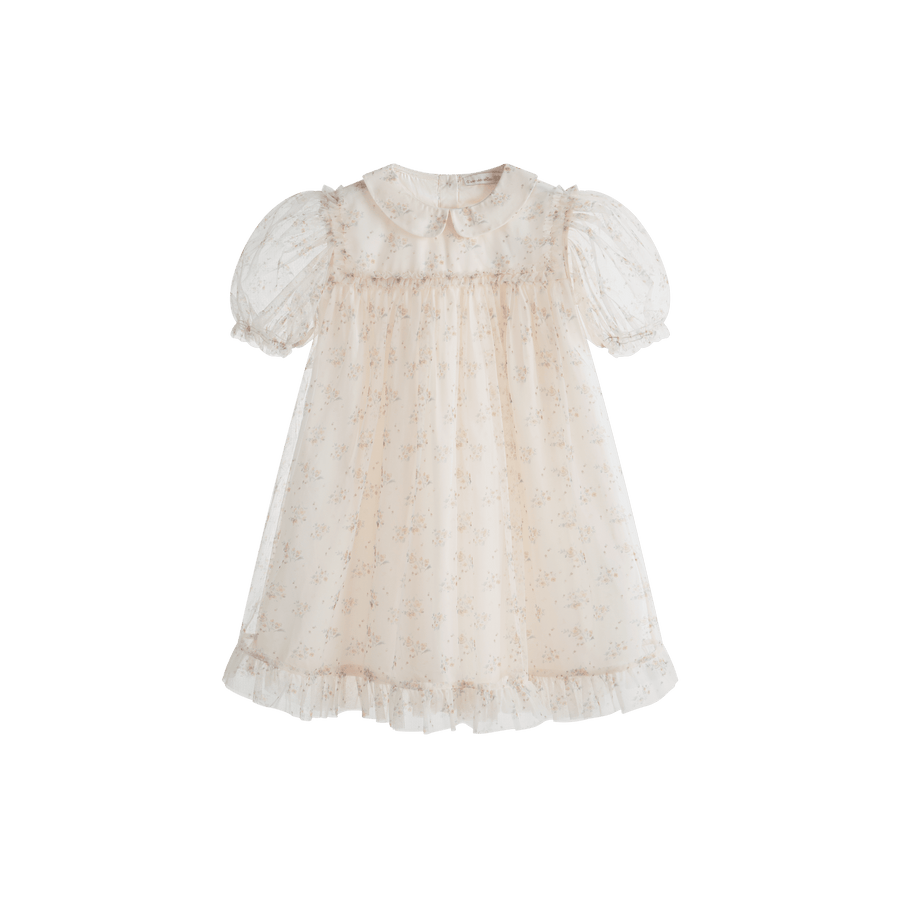Deborah Dress Cream Flower - Cream Flower - Posh New York