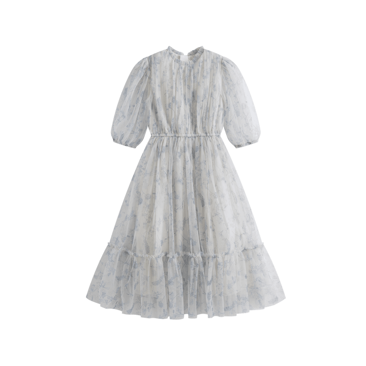 Donna Dress Blue Flower - Blue Flower - Posh New York