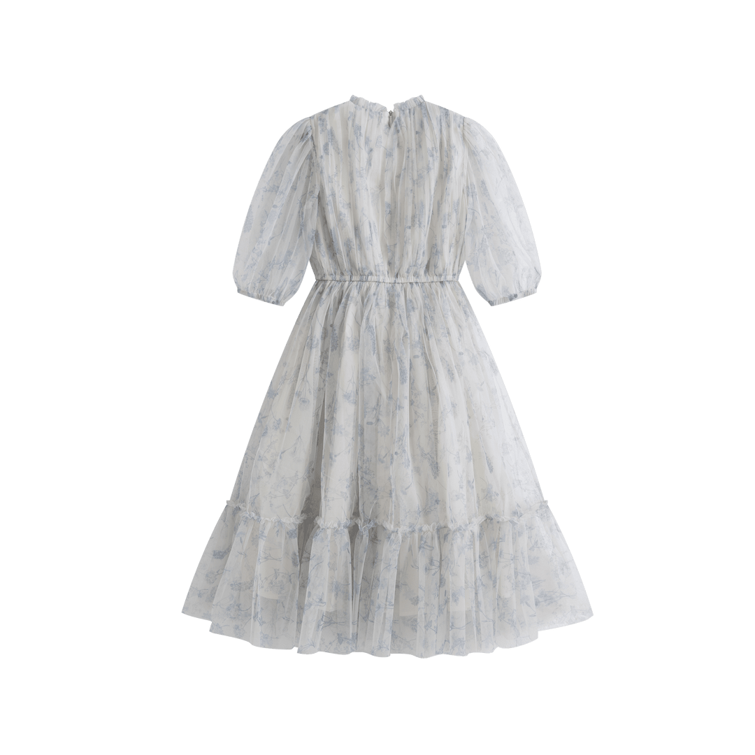 Donna Dress Blue Flower - Blue Flower - Posh New York