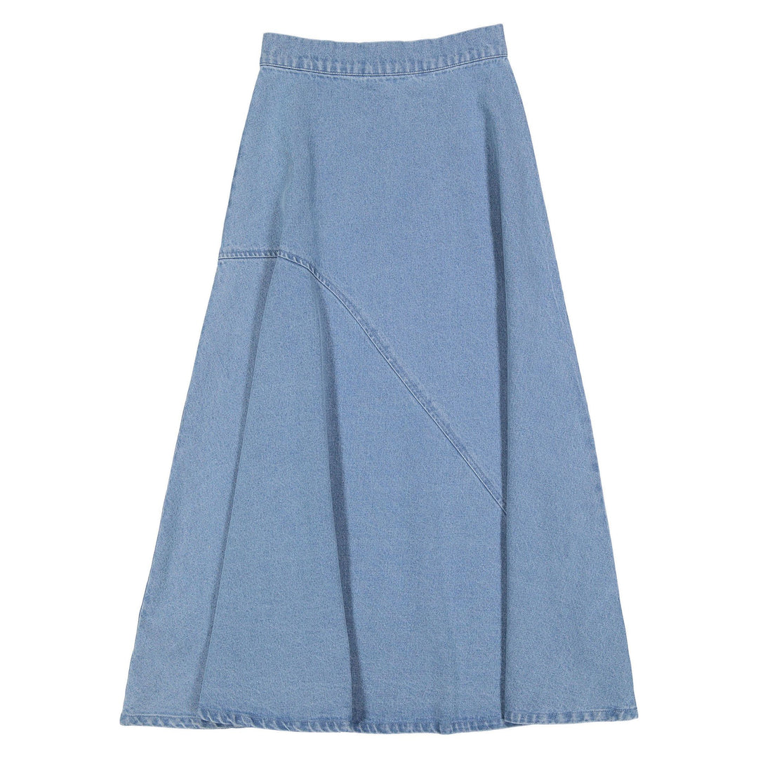 Denim Blue Skirt - Blue